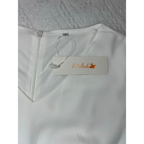 Petallush White Nautical Coastal Summer Maxi Dress Cottagecore Embroidered - Picture 8 of 11